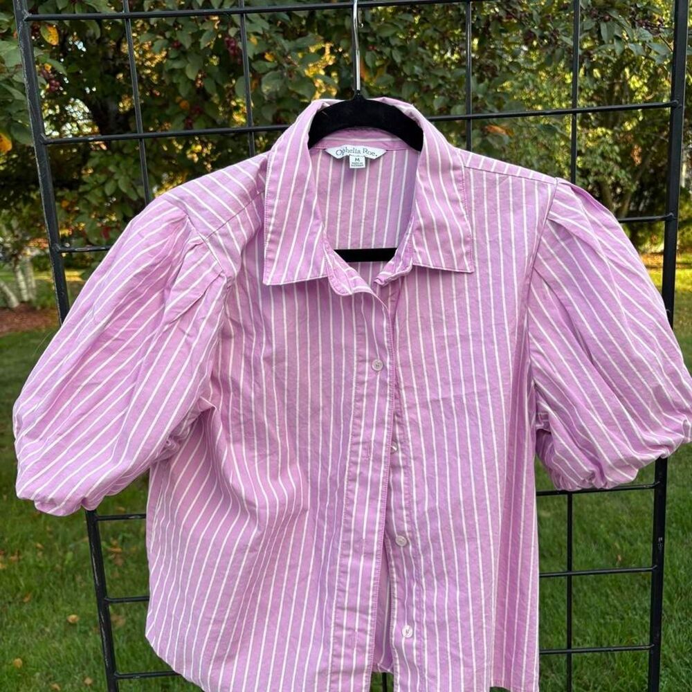 Poof Women's Pink and Purple Blouse